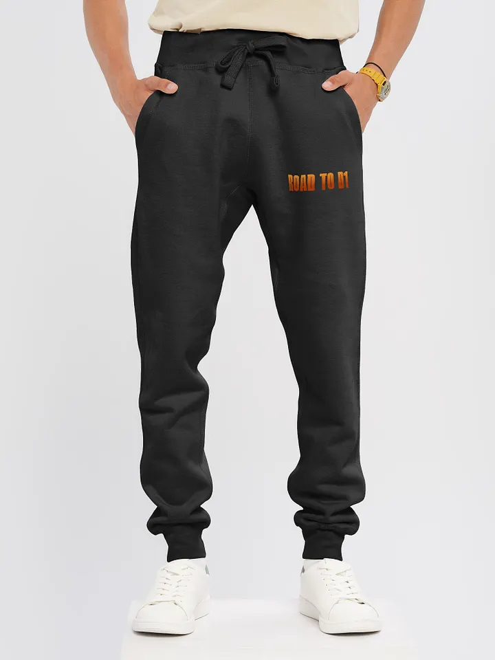 Troy Hornbeck - ROAD TO D1 - Black Sweatpants with ORANGE product image (2)