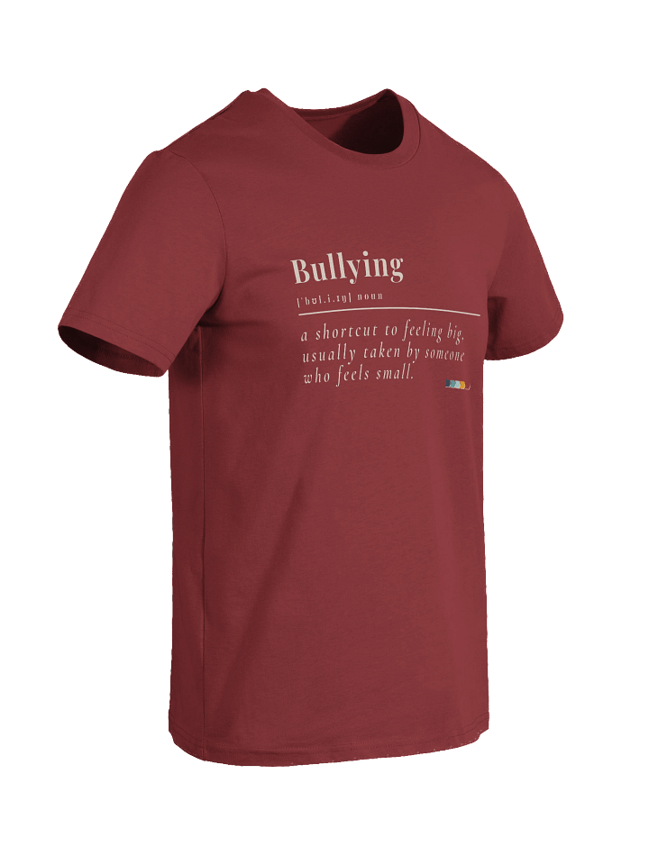 Mirror Talk Tee – “Definition: Bullying” | Organic Cotton Anti-Bullying Definition T-Shirt — Fulfilled in EU/UK product image (2)