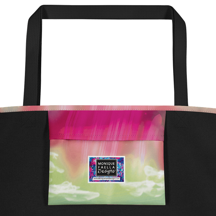 Aurora Borealis Dreamscape Tote Bag | Vivid Color Flow on Deep Night | by Monique Faella Designs™ product image (2)