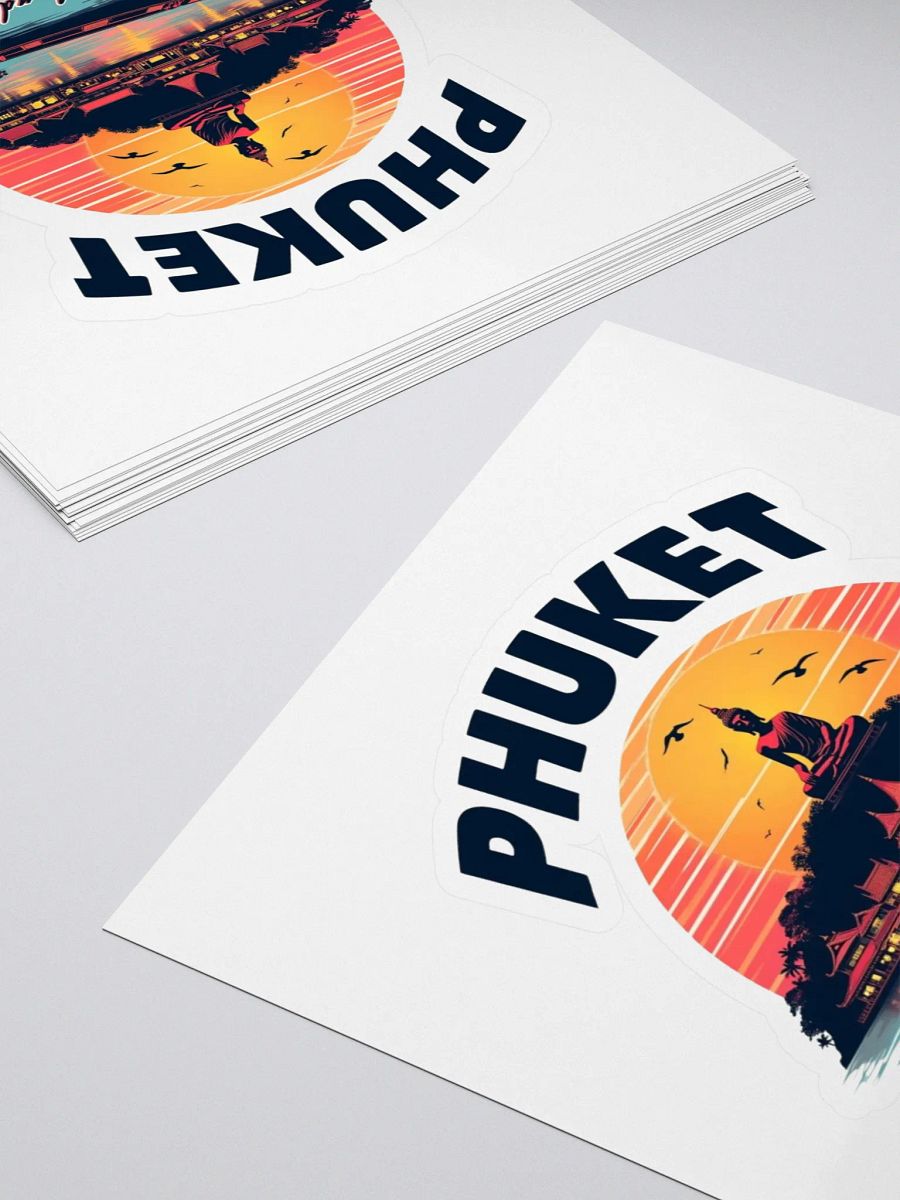 Phuket Sunrise Buddha Kiss-Cut Stickers product image (4)