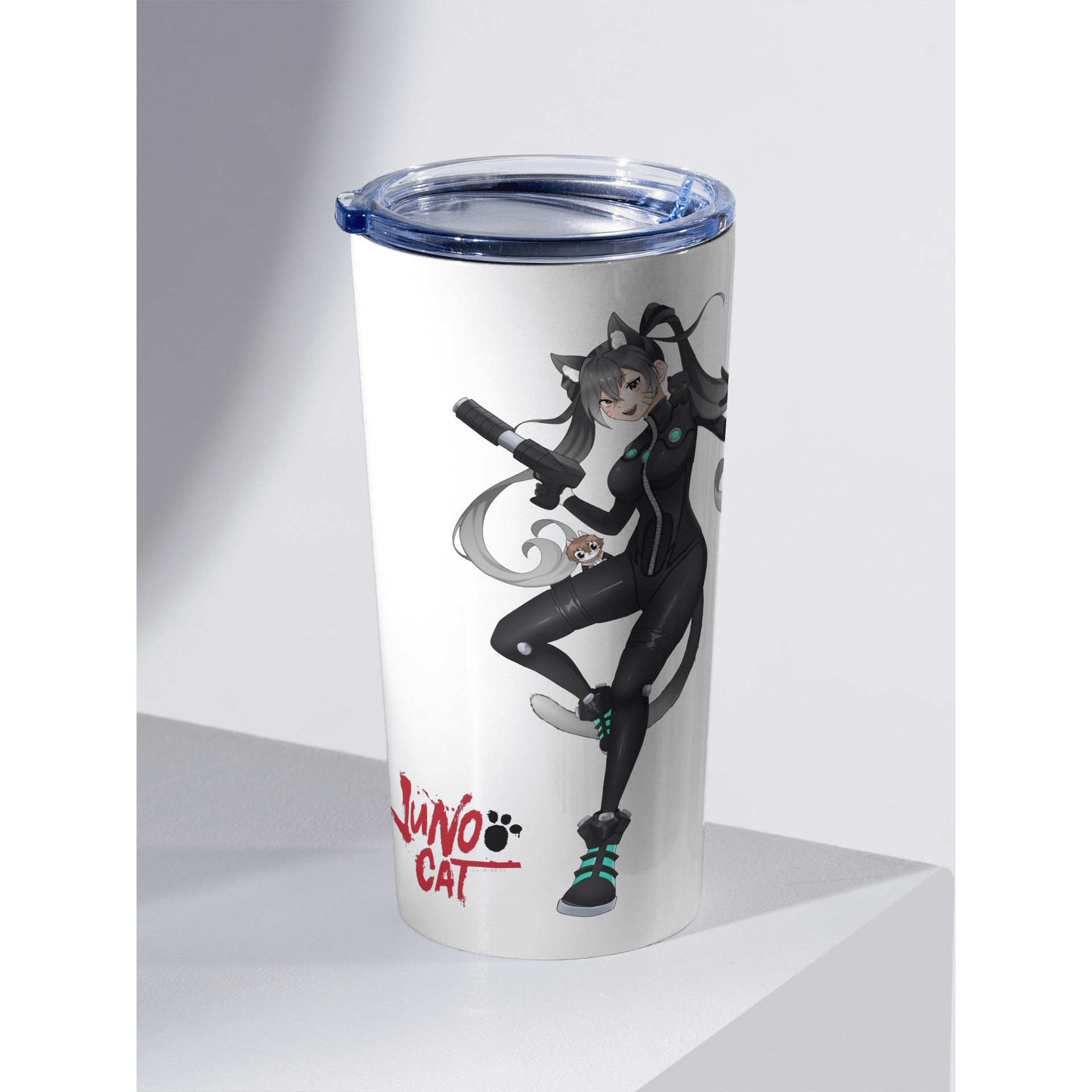 JUNOO CAT 20 OZ STAINLESS STEEL TUMBLER product image (1)