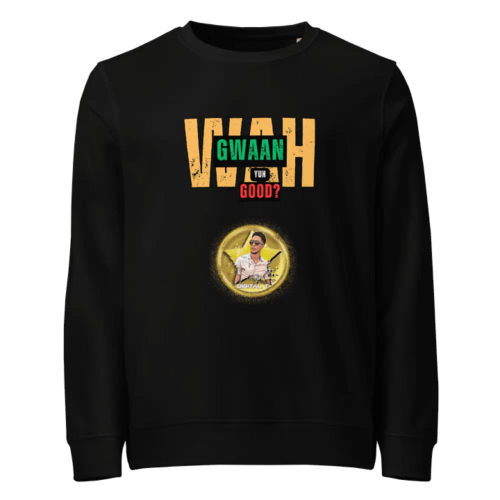 Unisex Organic Sweatshirt (Wah Gwaan Slang) product image (1)