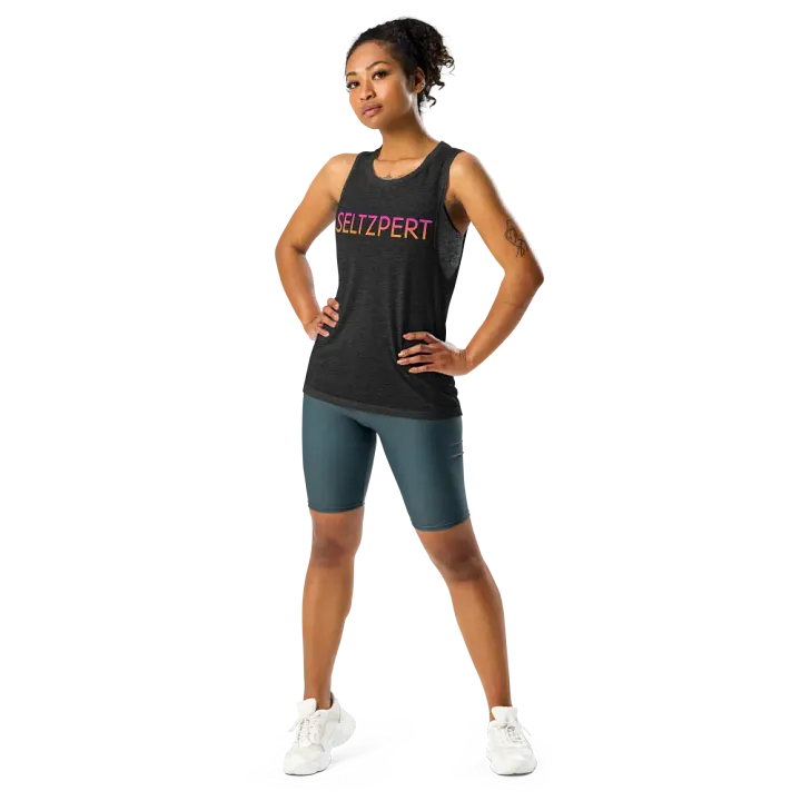 Seltzpert Women's Flowy Tank Top | Tequila Sunrise product image (2)