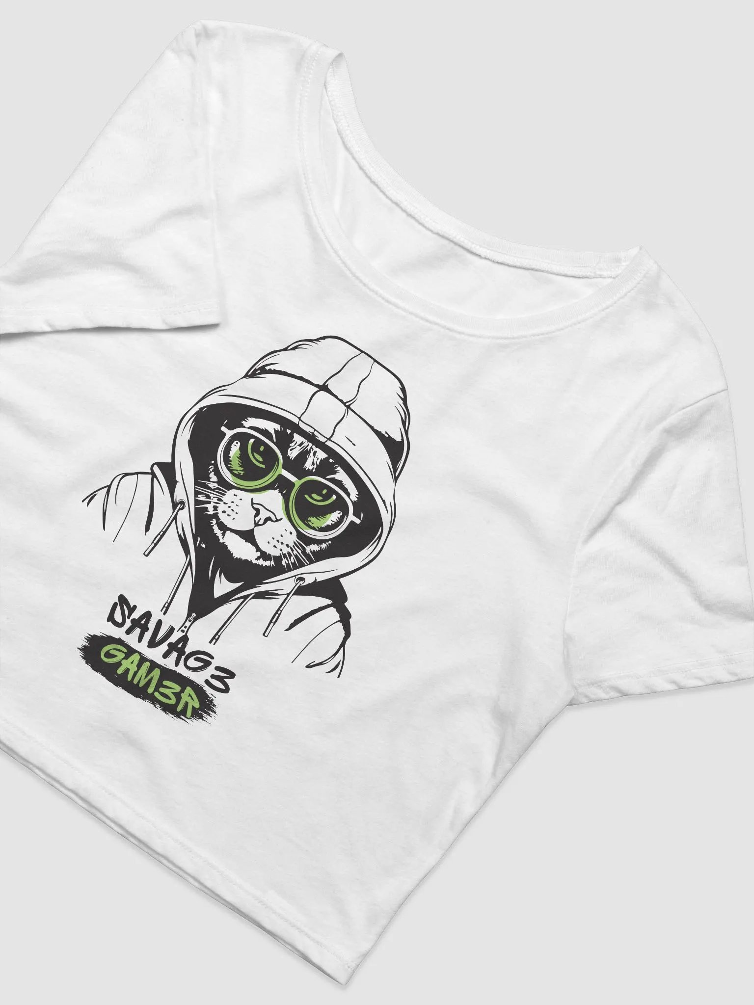 Neon Cyber Savag3 Crop Tee product image (3)