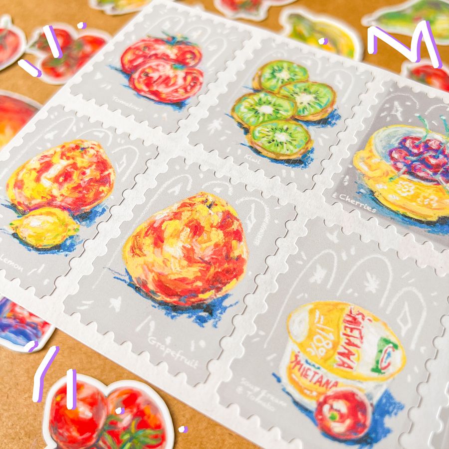 POST STAMPS stickers set product image (3)