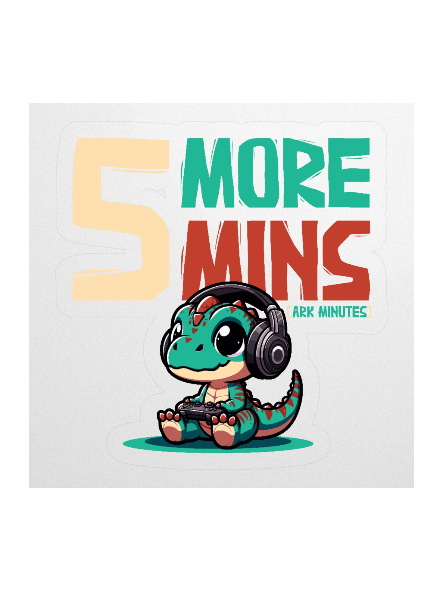 5 More Minutes Vinyl Kiss Cut Sticker product image (2)