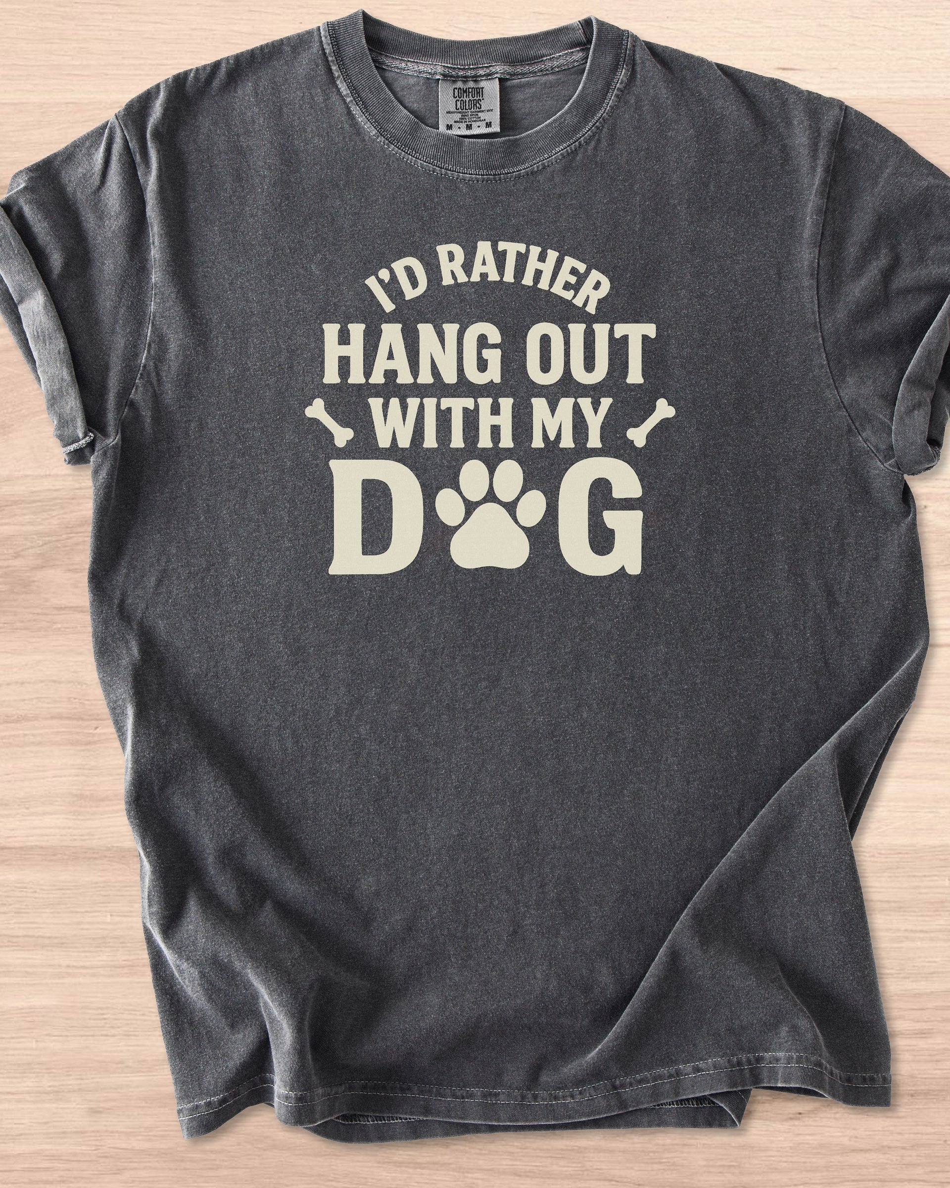 I'd Rather Hang Out With My Dog Tee product image (63)