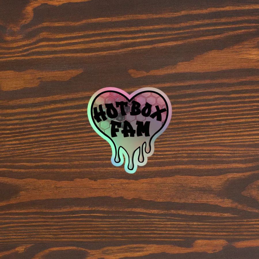 HOT BOX FAM PALE PINK HONEY COMB STICKER product image (5)