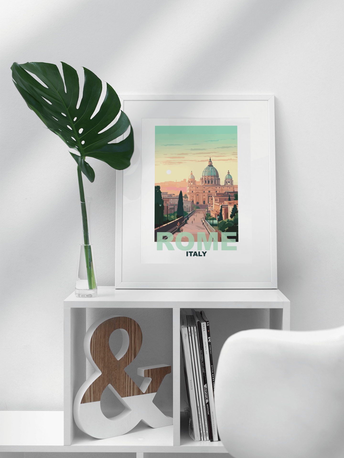 St. Peter's Basilica Vatican Cityscape, Rome Italy Sunset Poster, Historical Architecture Print, Italian Culture Wall Art, Travel Decor product image (3)
