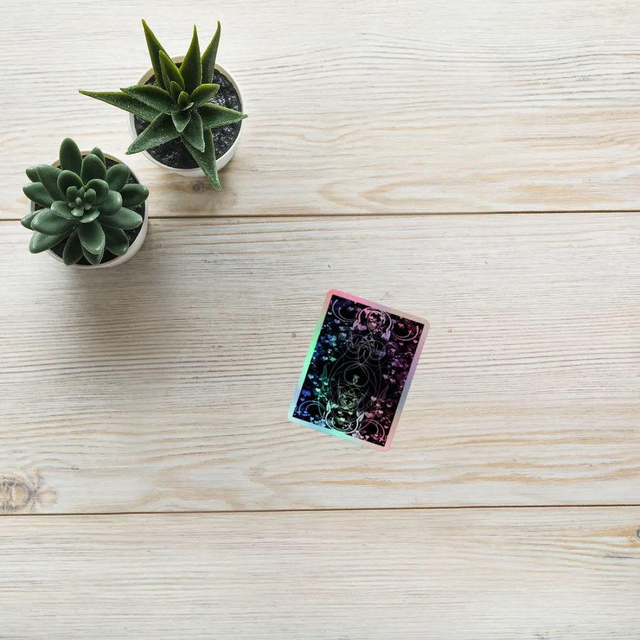 Bigender Pride Flag Sticker (Flourish Variation) product image (10)
