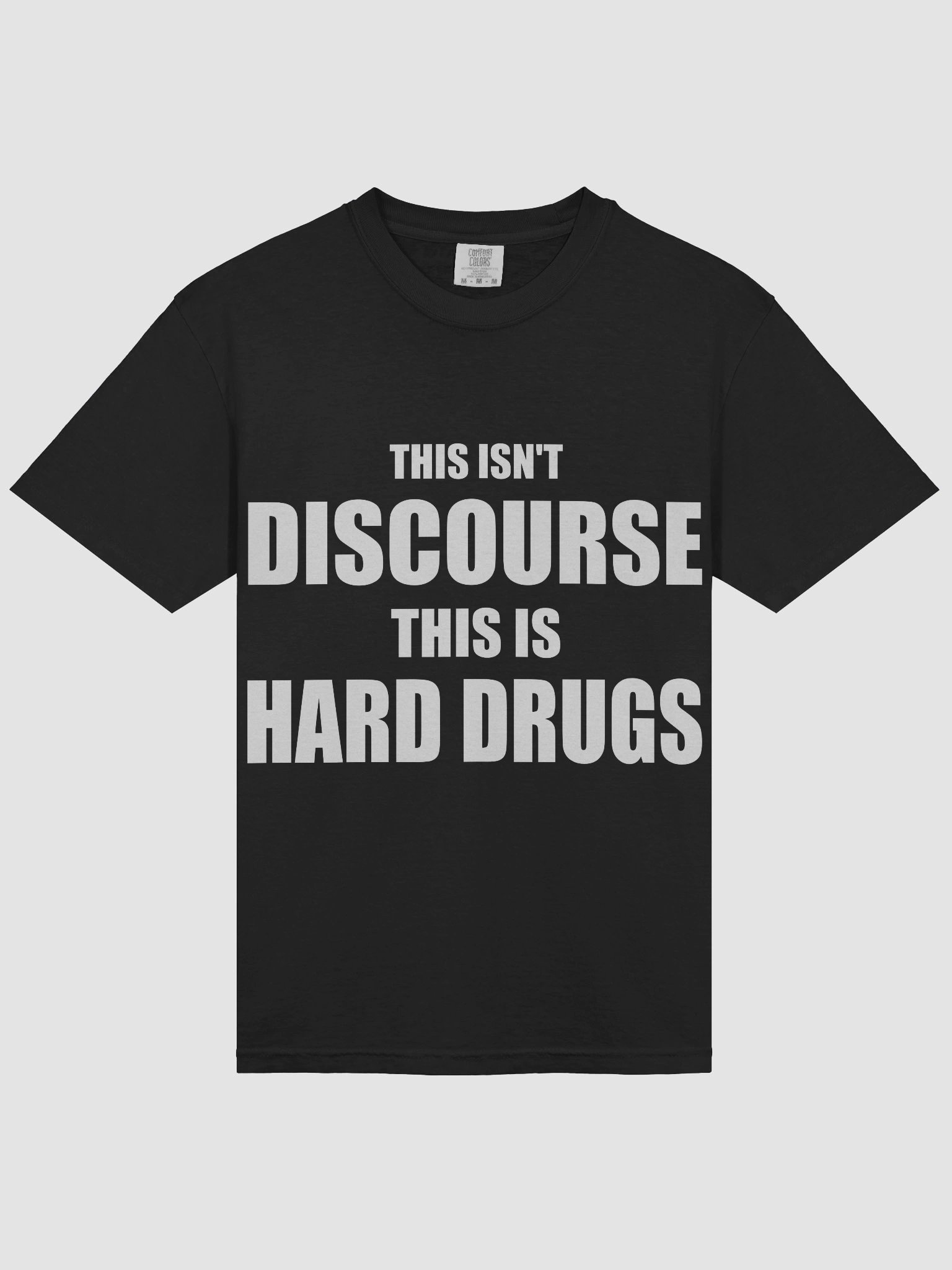 THIS ISN'T DISCOURSE BLACK TEE product image (3)