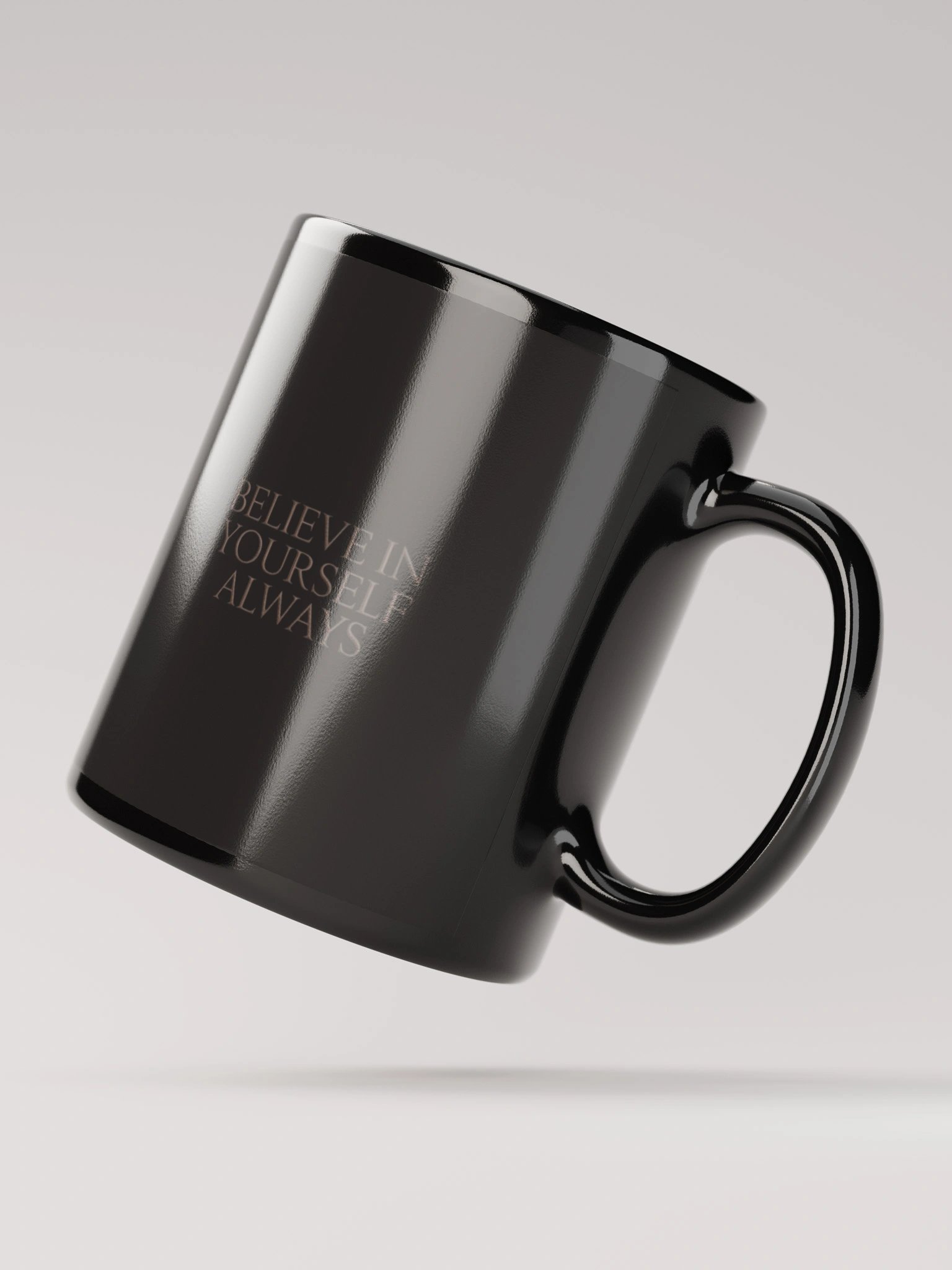 Believe in Yourself Always Black Mug product image (2)