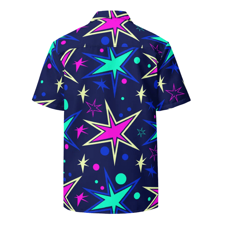 Stranger Stars Short Sleeve Hawaiian Button up product image (2)