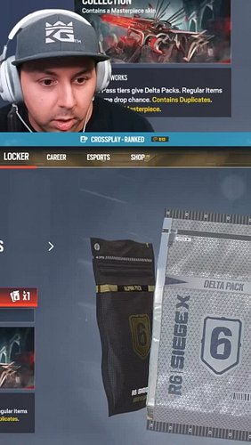 NEW DELTA PACK SCAM!!!
.
.
.
.
.
.

#rainbowsixsiege #r6 #r6s #r6siege #r6clips #r6proleague #rainbowsixcommunity #r6smemes #...