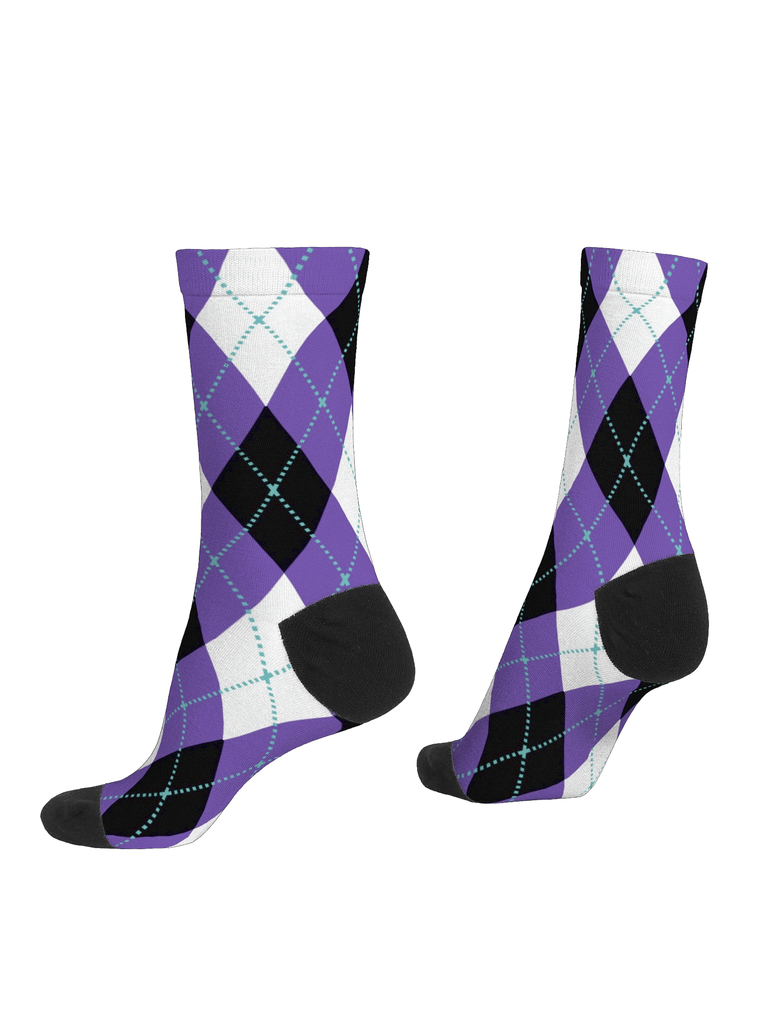 Purple Argyle Socks product image (4)