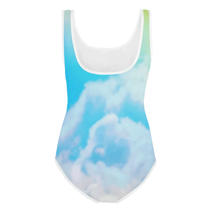 Blur cloud rainbow Design Youth One Piece Swimsuit - V6 product image (2)