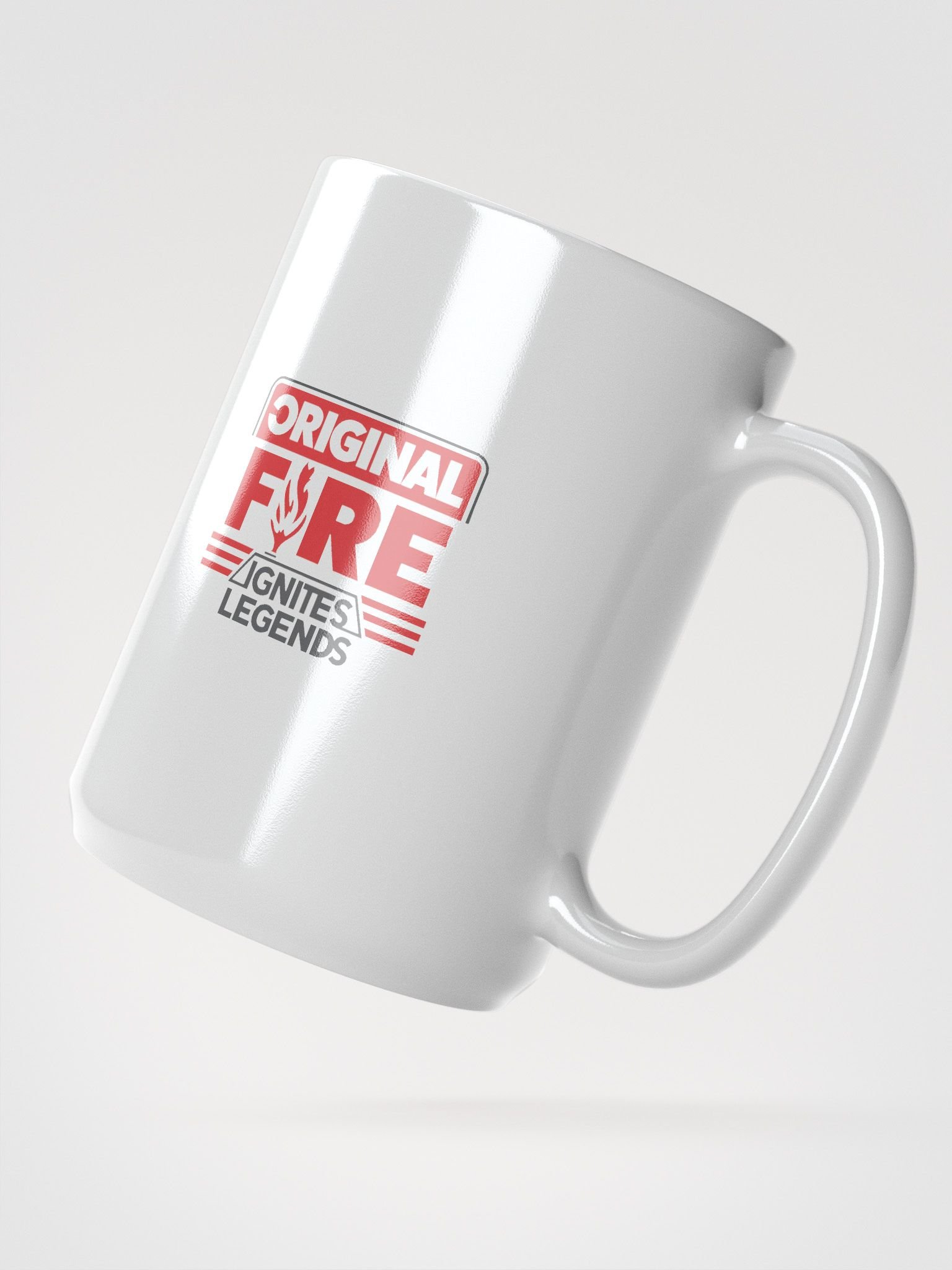 Ignite Legends White Glossy Mug - Original Fire Ignites Legends product image (2)
