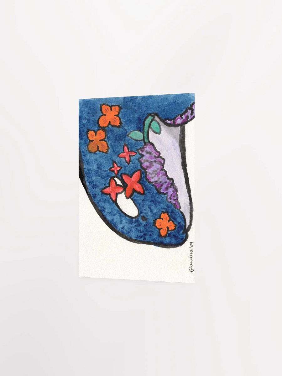 floral orca 04 - watercolour on paper - print product image (3)