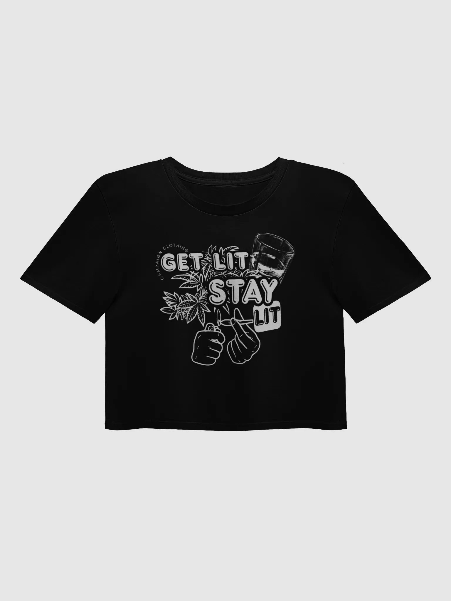 [Stoner's Haven] Stay Lit Crop Top product image (1)