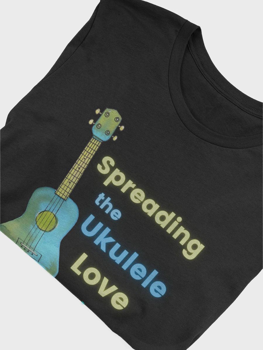 Yellow and Blue Spreading the Ukulele Love T-Shirt product image (4)