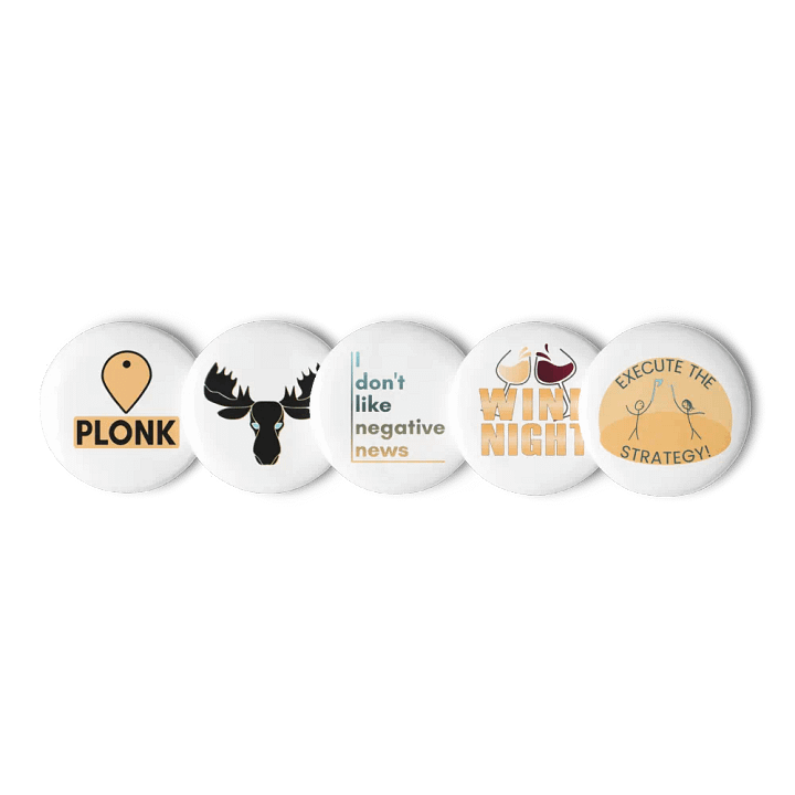 Madish Moose Pin Buttons product image (2)