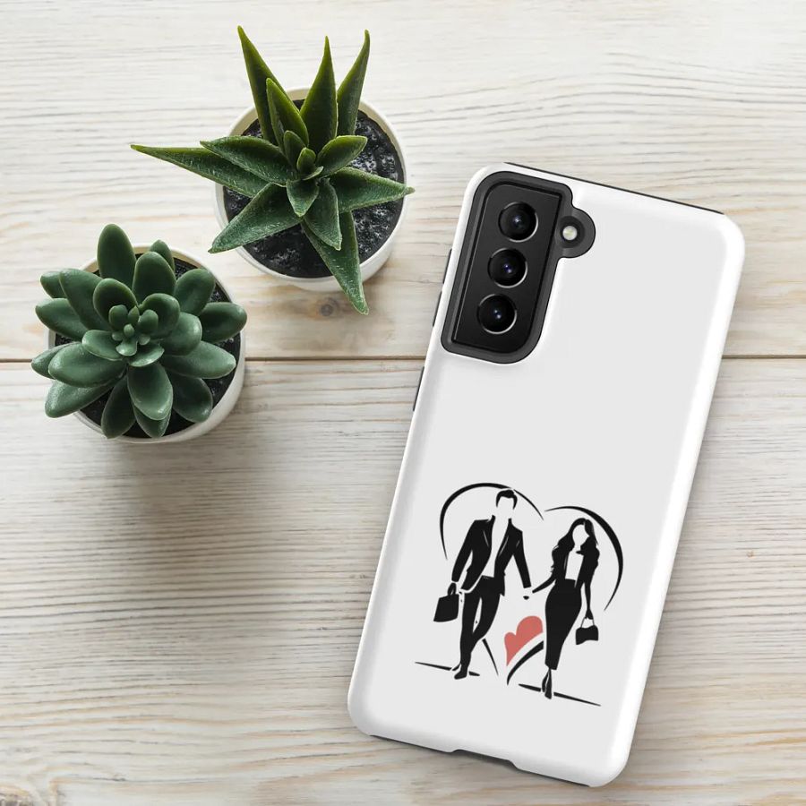 Modern Love Logo Tough Case for Samsung (White) product image (4)