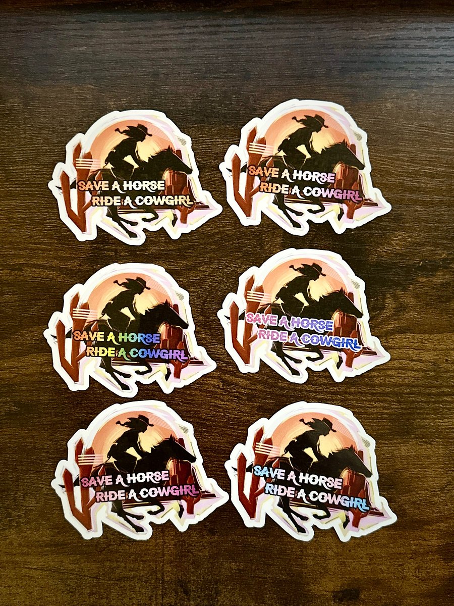 Save a Horse, Ride a Cowgirl (Cowgirl Widow) Sticker product image (1)
