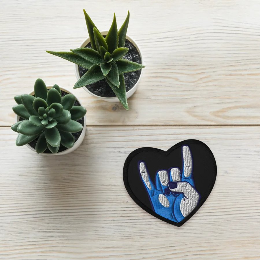 Love And Rock Embroidered Patch product image (4)