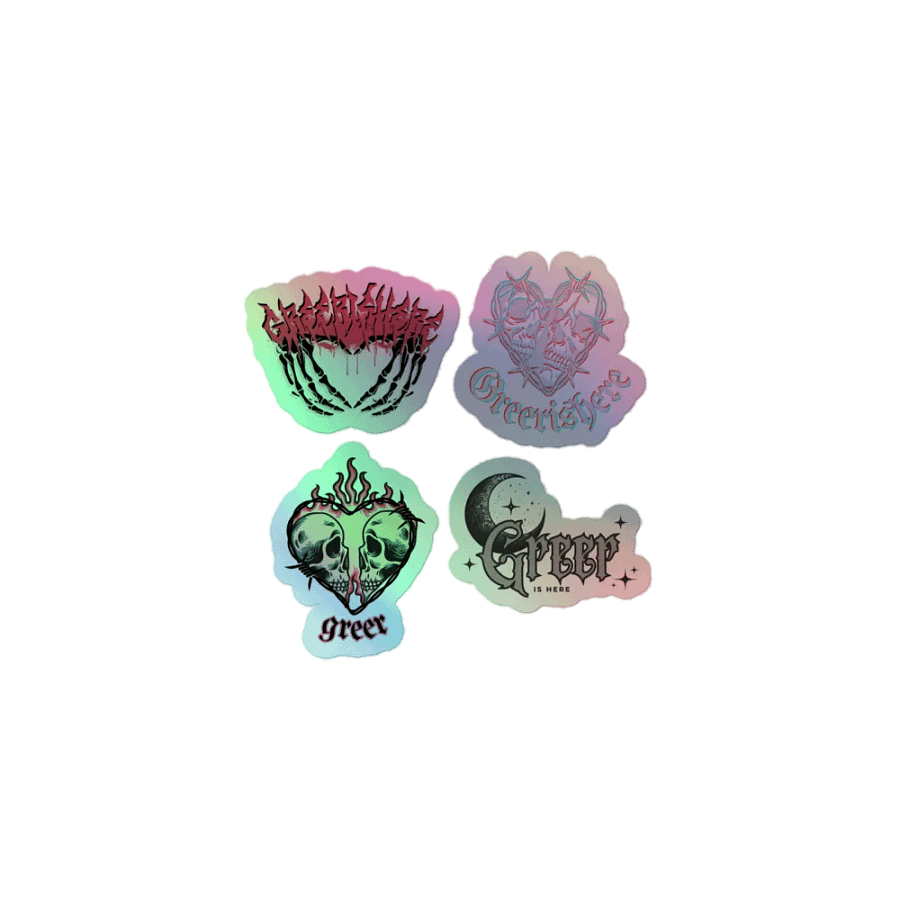 moody.. *HOLOGRAPHIC* Sticker Sheet set product image (1)