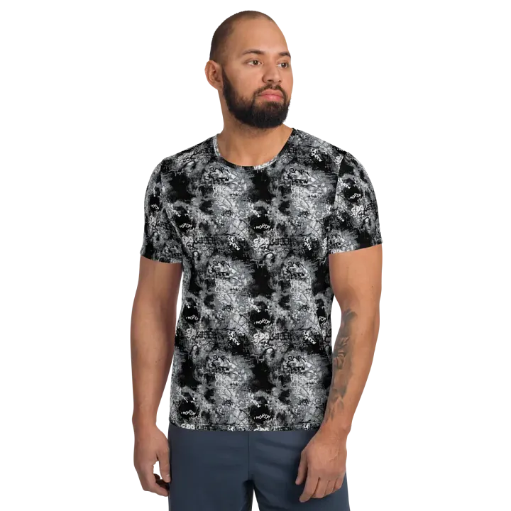 Black and White Graffiti | Men´s Athletic T-Shirt product image (1)