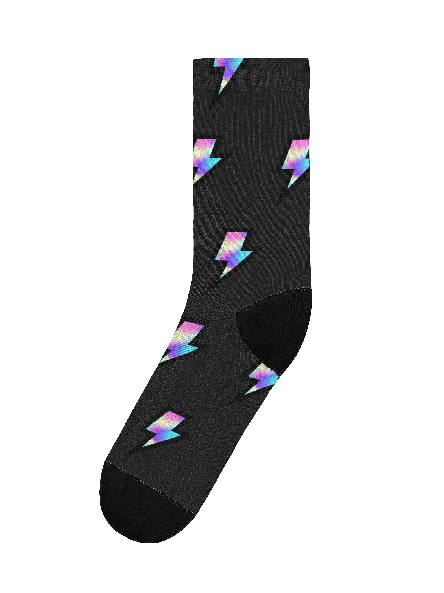 Electric Rainbow Crew Socks product image (1)