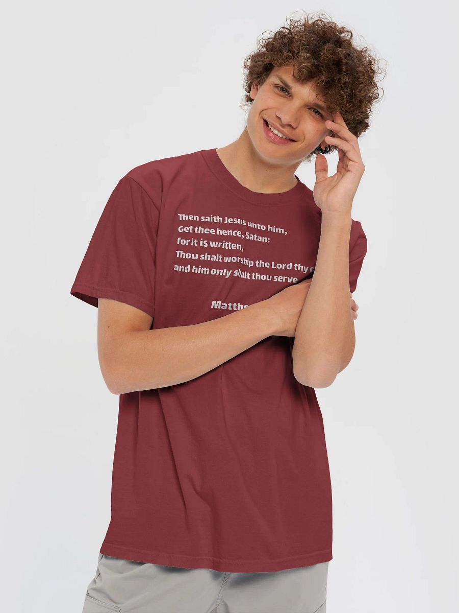 Matthew 4:10 T-Shirt product image (6)