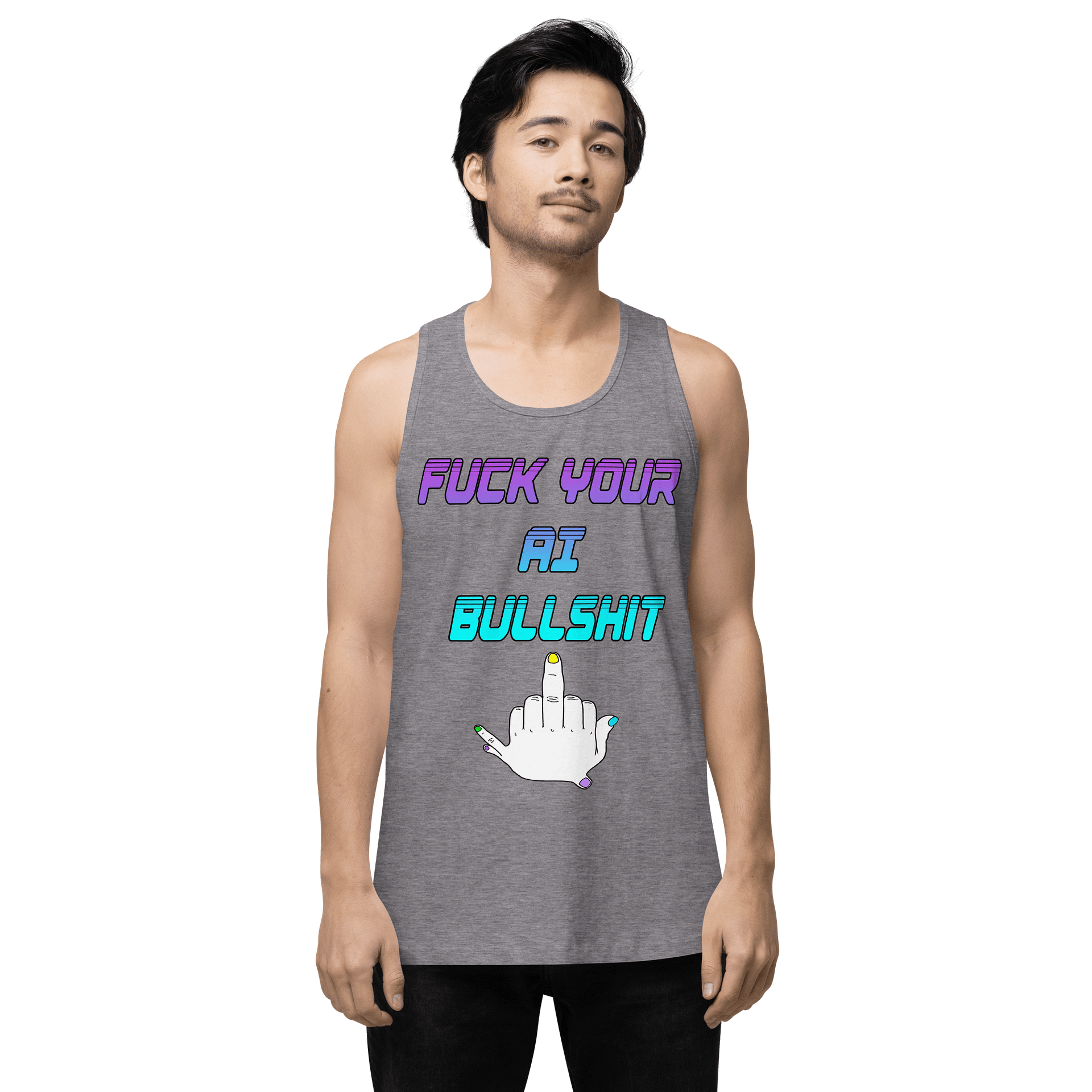 AI Bullshit Tank Top M product image (9)
