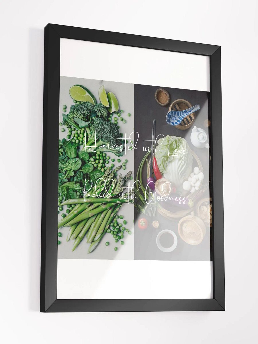 Wall Art Combined Vegetables Framed High-Quality Matte Poster (in) product image (3)
