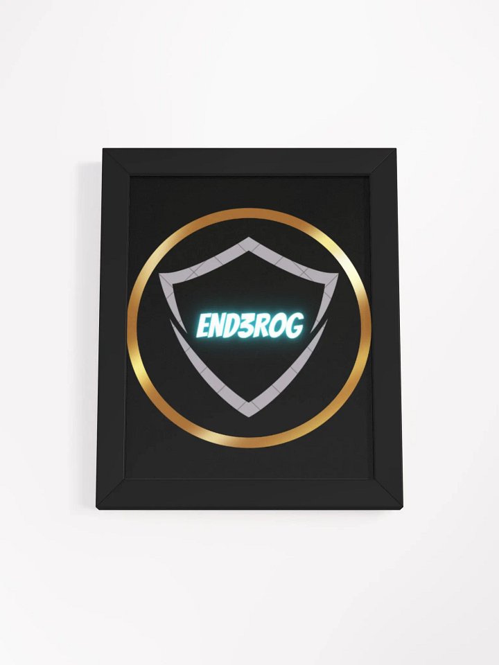 Neon Shield Emblem Framed Poster product image (8)