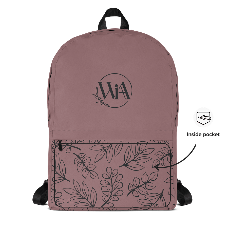 WIA Mauve Leaf Backpack product image (5)