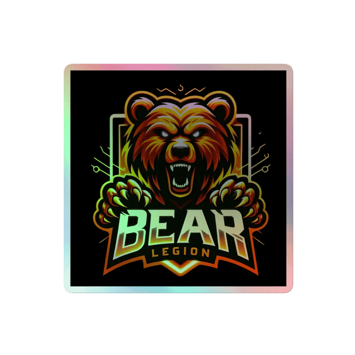 Bear Legion Holographic Sticker Pack product image (2)