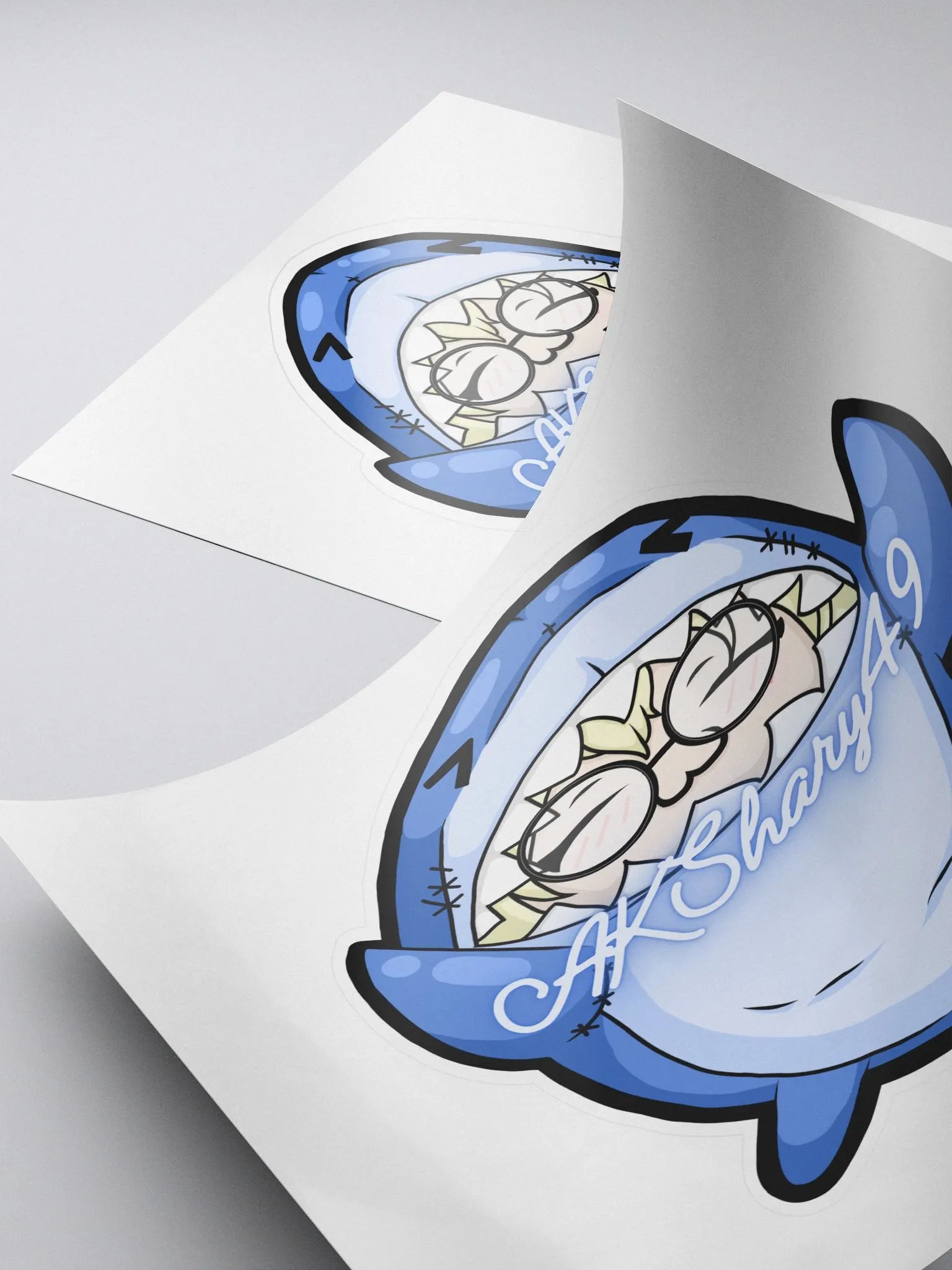 AKSharky49 Suit Kiss Cut Stickers product image (4)