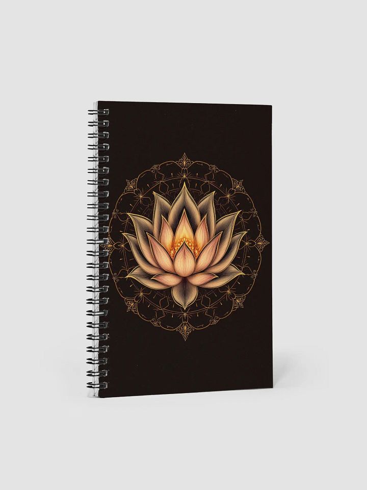 Golden Glow Lotus – Spiral Notebook product image (1)