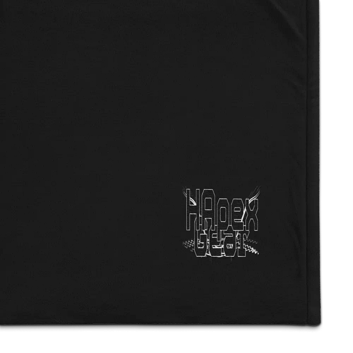 Premium Sherpa Blanket - Embroidered - Black HApex Gear White Logo product image (1)