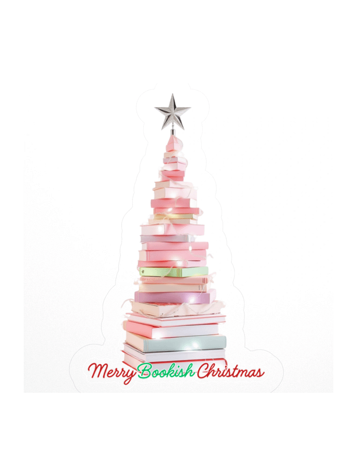 Merry Bookish Christmas Sticker product image (2)