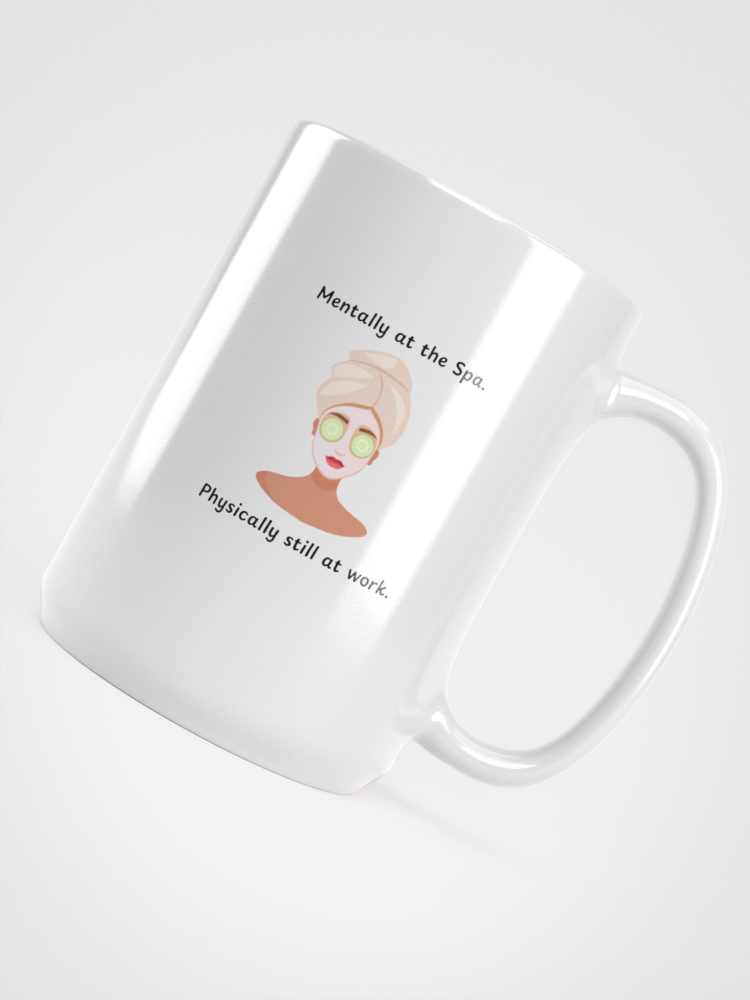 Spa Day Bliss White Glossy Mug product image (4)