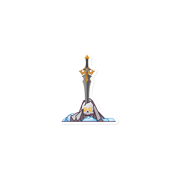 Sword in the Skull - Argent Variation - Magnet product image (1)