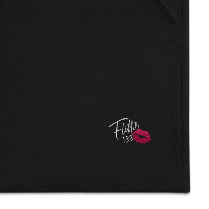 Flitter Logo Embroidered Premium Sherpa Blanket product image (1)