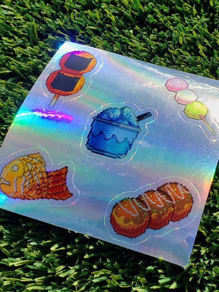 Holographic Japanese Pixel Food product image (1)