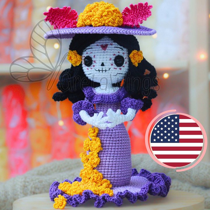 Catrina Amigurumi Crochet Pattern PDF (Digital Download) product image (1)