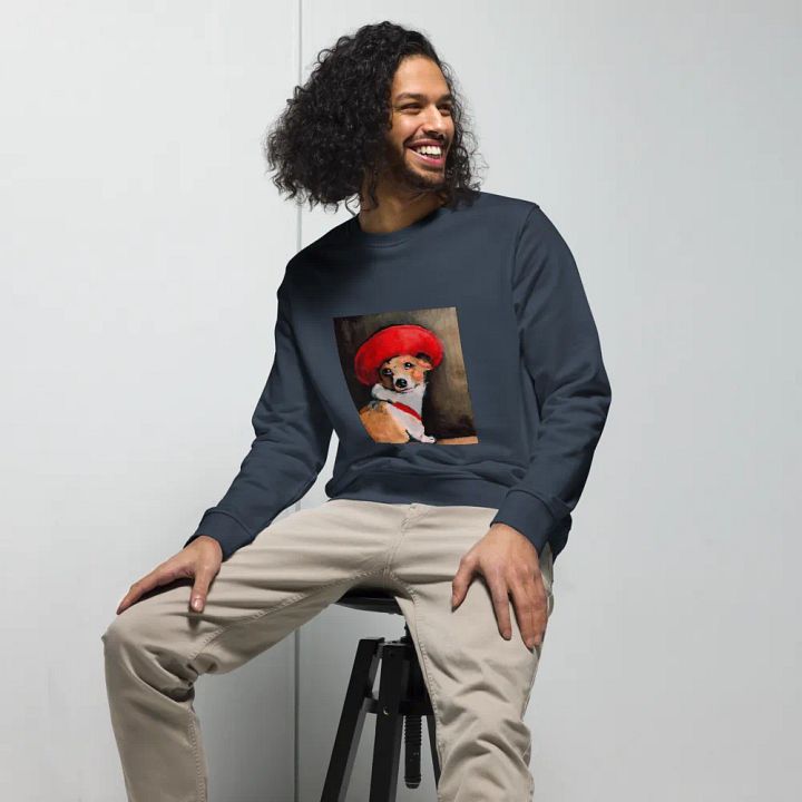 The Dog Poppy - dogPXL Artistic series Unisex Organic Sweatshirt product image (1)