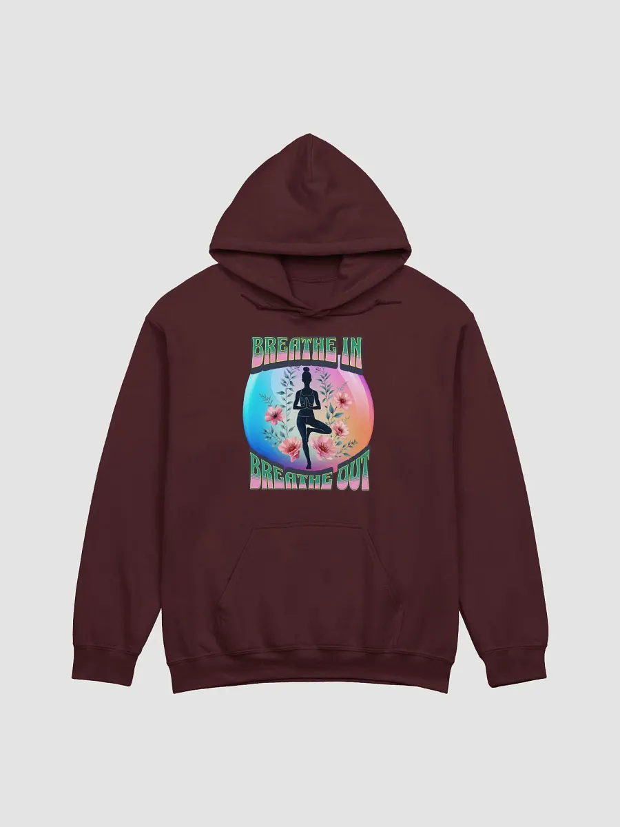 Breathe In Breathe Out Yoga Zen Floral Breathe Classic Hoodie product image (9)