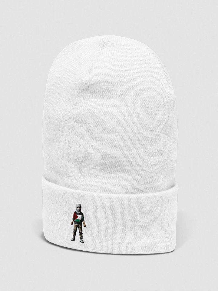 Yupoong Cuffed Beanie | AI Design FREE PALESTINA product image (2)