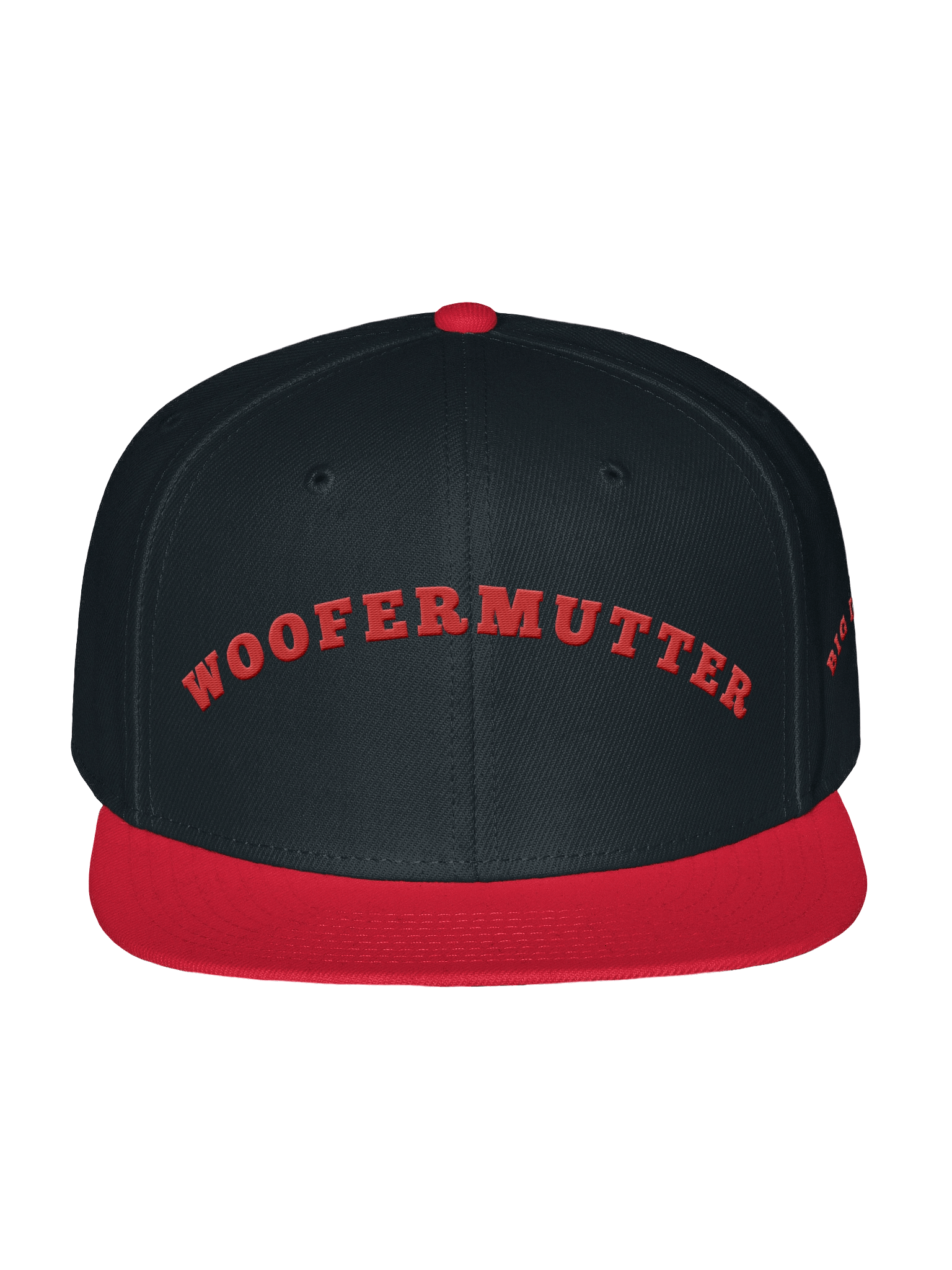 WooferMutter Black Red Embroidered Cap product image (1)